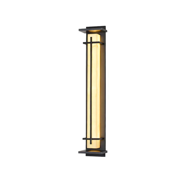 Stainless Steel Outdoor LED Wall Light Alabaster Finish | Ervona
