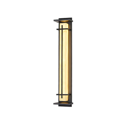 Stainless Steel Outdoor LED Wall Light Alabaster Finish | Ervona
