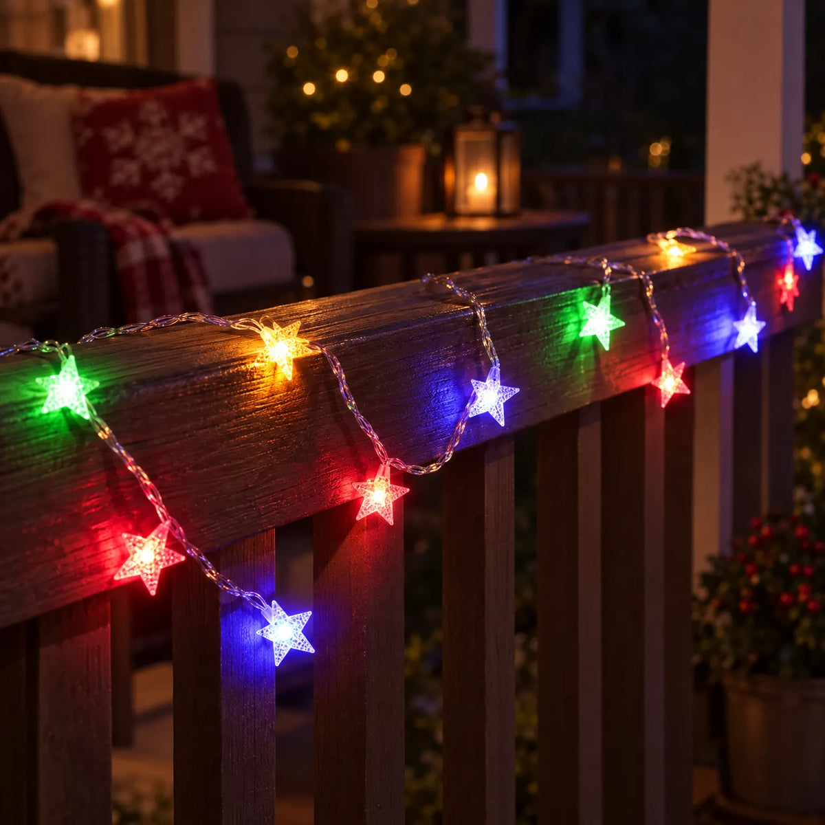 Star LED Christmas Fairy String Lights