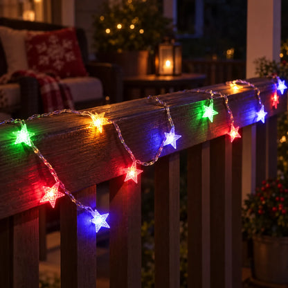 Star LED Christmas Fairy String Lights