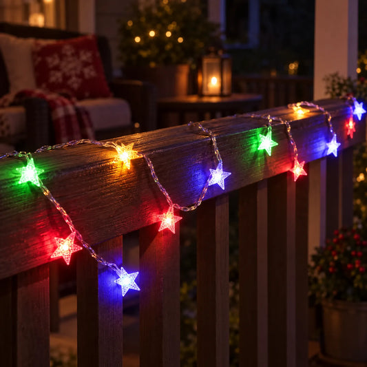 Star LED Christmas Fairy String Lights