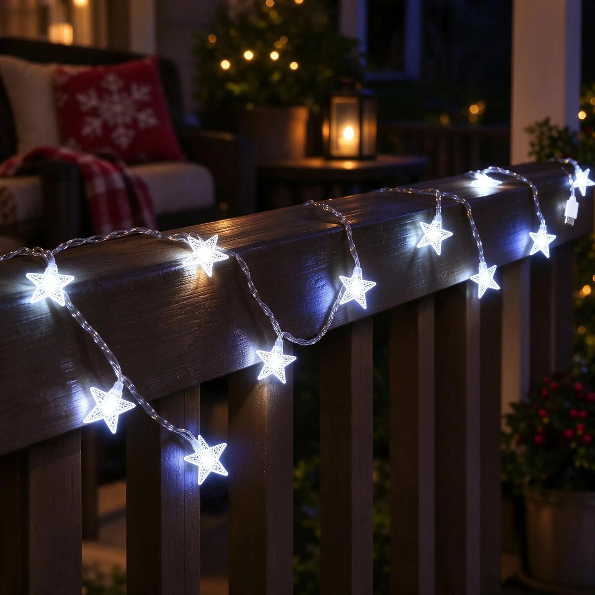 Star LED Christmas Fairy String Lights