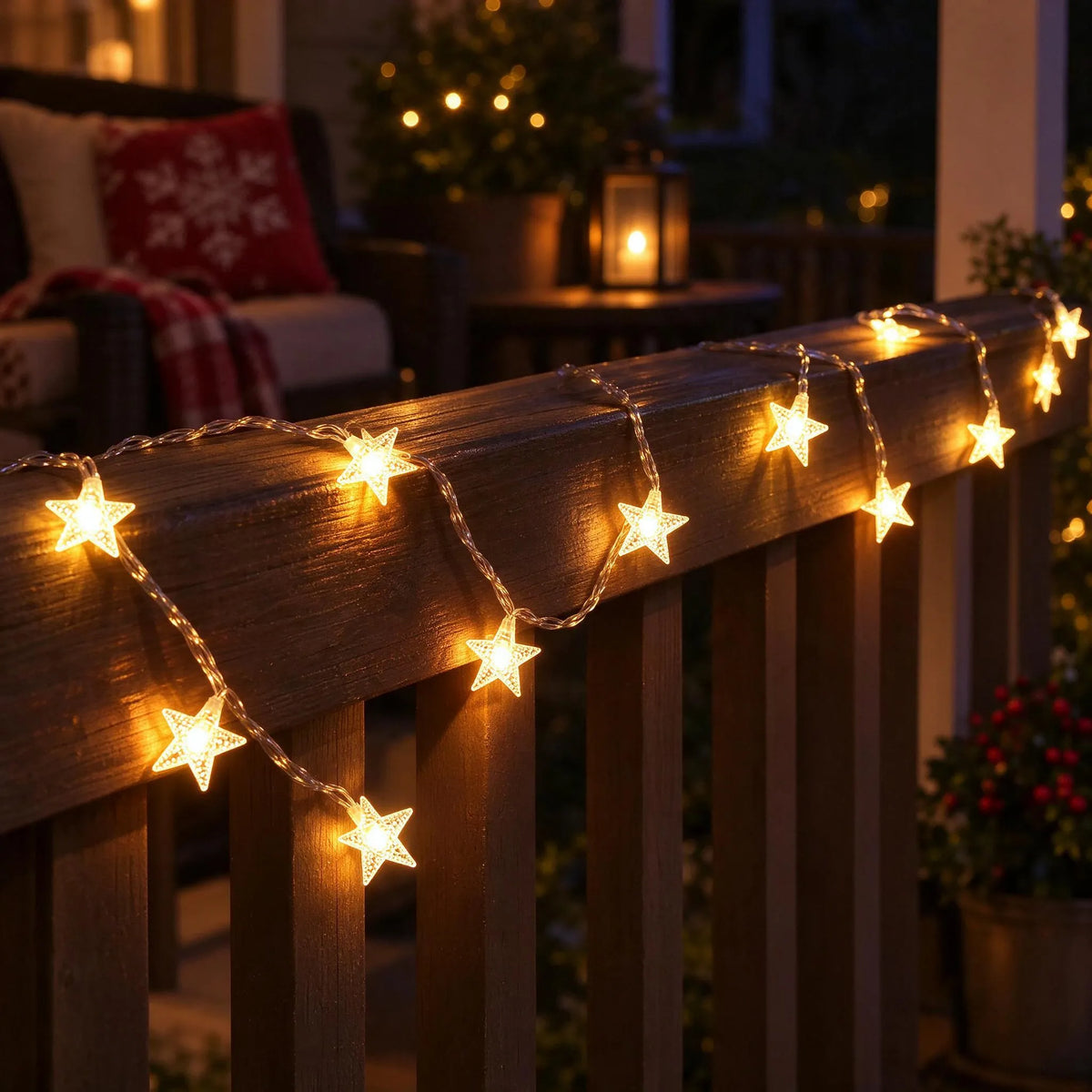 Star LED Christmas Fairy String Lights