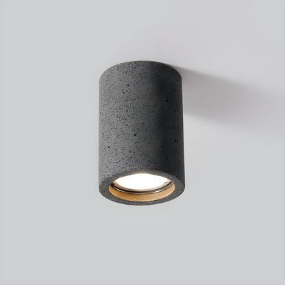 Stone Cylinder Ceiling Light Japanese Minimalist Style | Kairova
