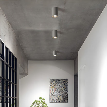 Stone Cylinder Ceiling Light Japanese Minimalist Style | Kairova