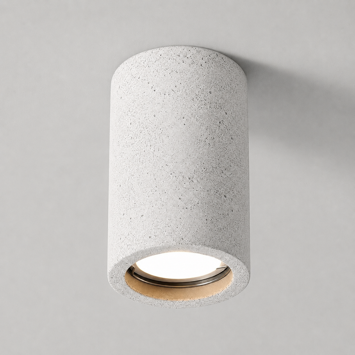 Stone Cylinder Ceiling Light Japanese Minimalist Style | Kairova