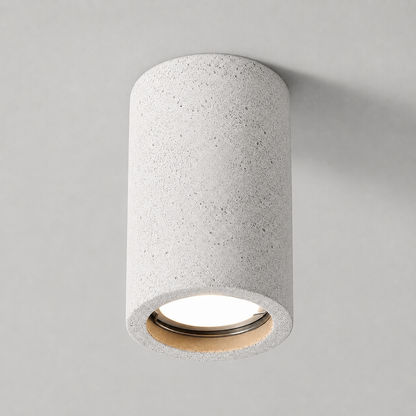 Stone Cylinder Ceiling Light Japanese Minimalist Style | Kairova