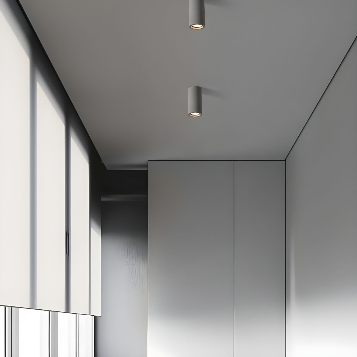 Stone Cylinder Ceiling Light Japanese Minimalist Style | Kairova
