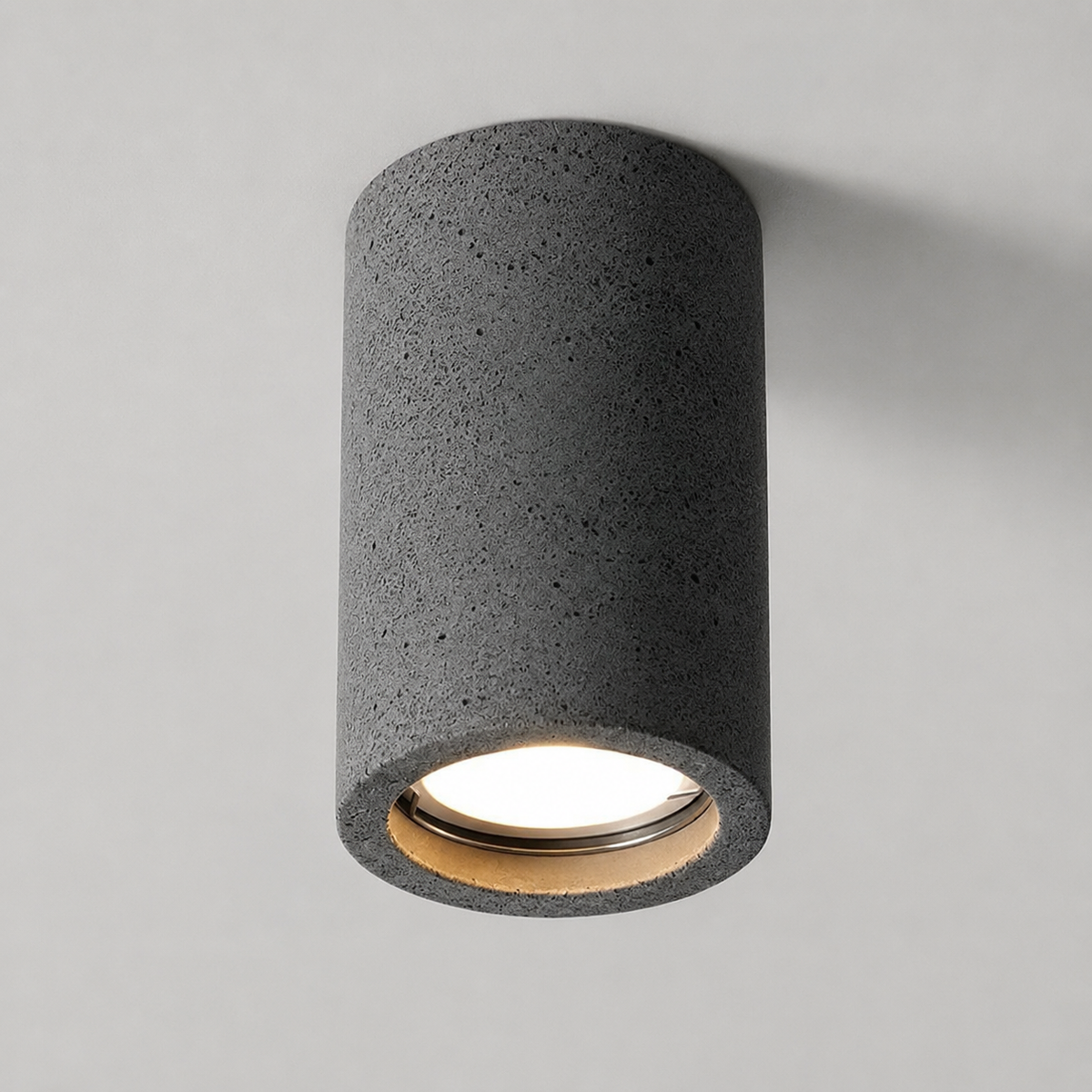 Stone Cylinder Ceiling Light Japanese Minimalist Style | Kairova