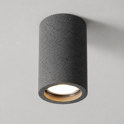 Stone Cylinder Ceiling Light Japanese Minimalist Style | Kairova
