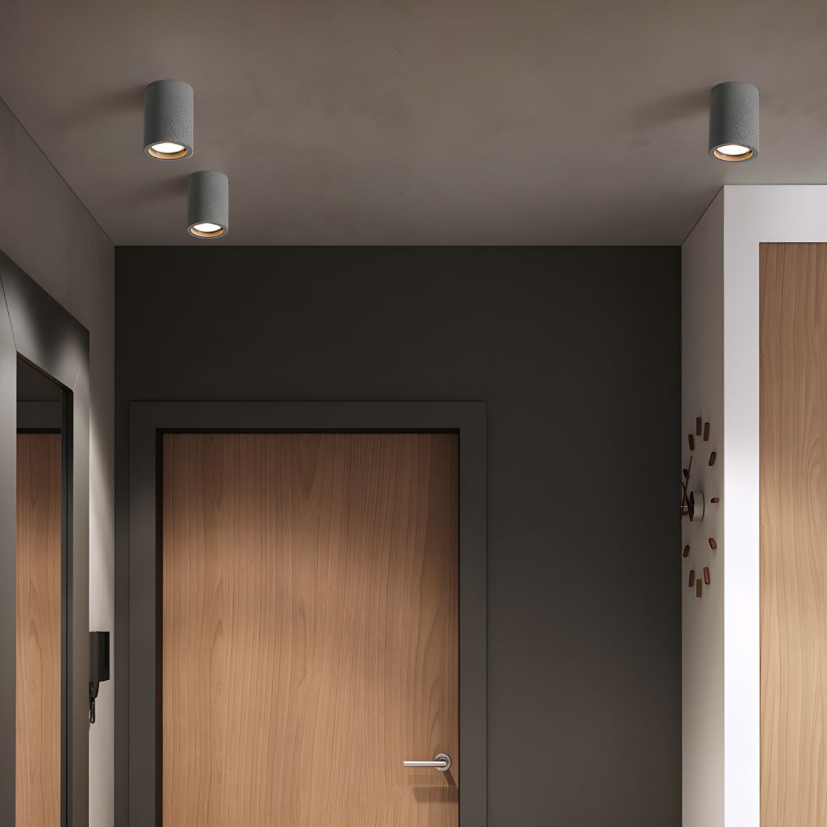 Stone Cylinder Ceiling Light Japanese Minimalist Style | Kairova