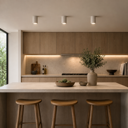 Stone Cylinder Ceiling Light Japanese Minimalist Style | Kairova