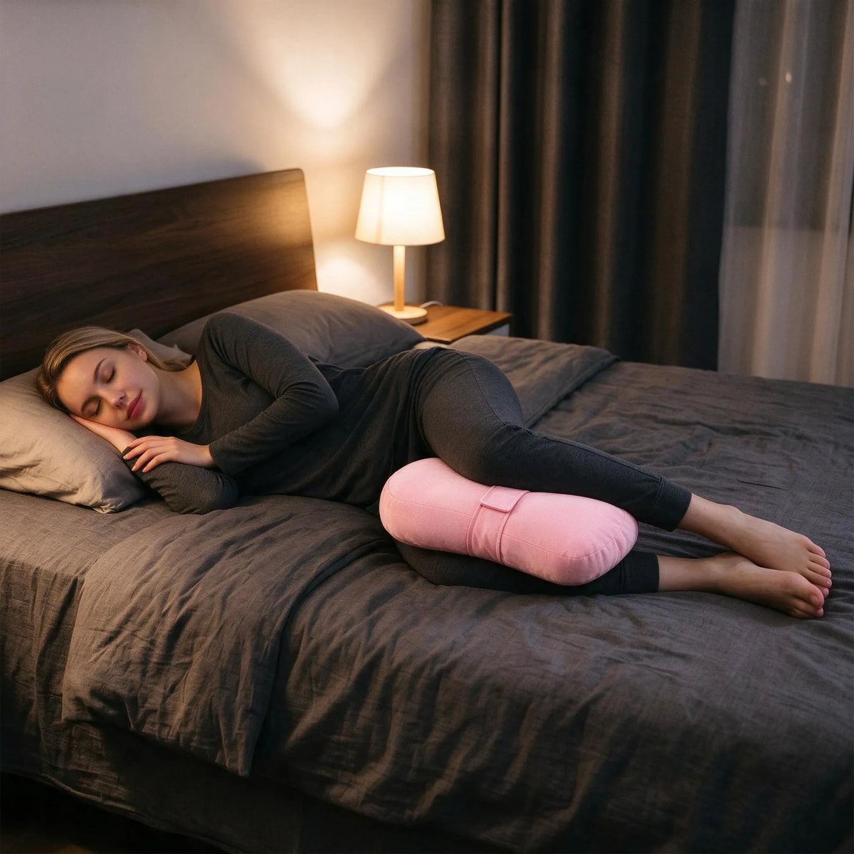 Strapped Side Sleeper Knee Pillow