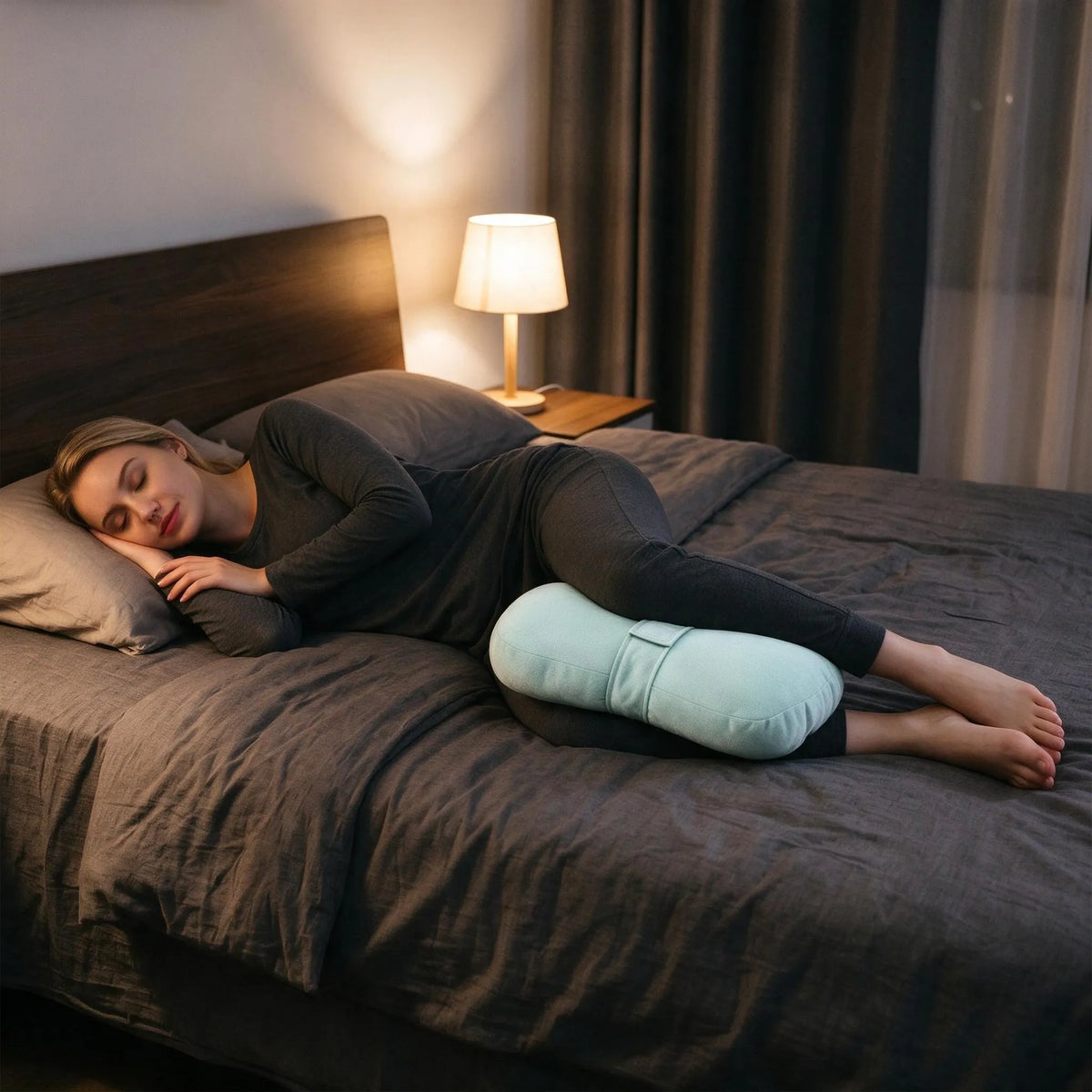 Strapped Side Sleeper Knee Pillow