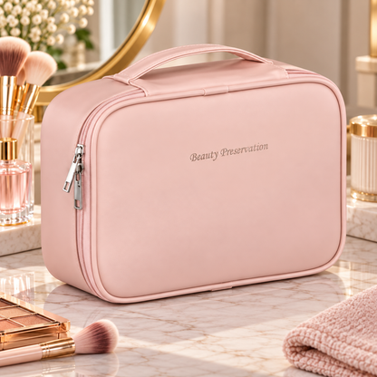 Structured PU Cosmetic Organizer Bag