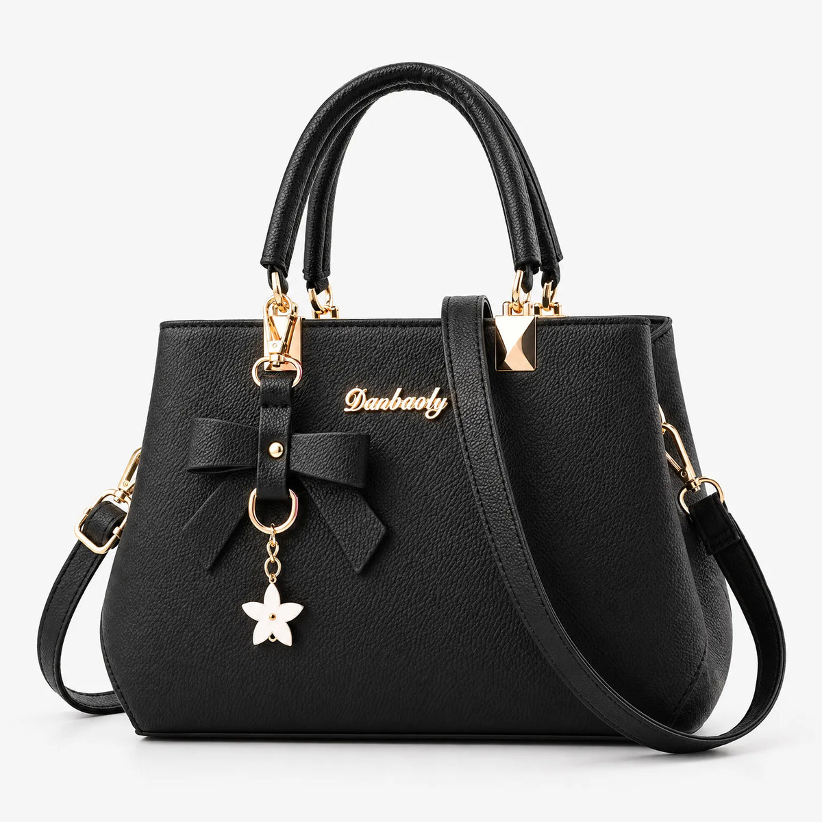 Structured Shoulder Bag With Card Wallet