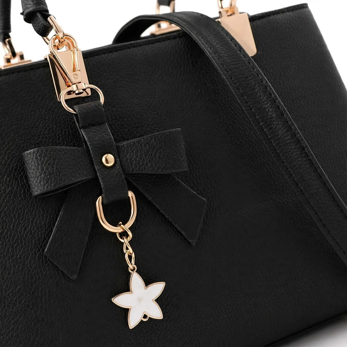 Structured Shoulder Bag With Card Wallet