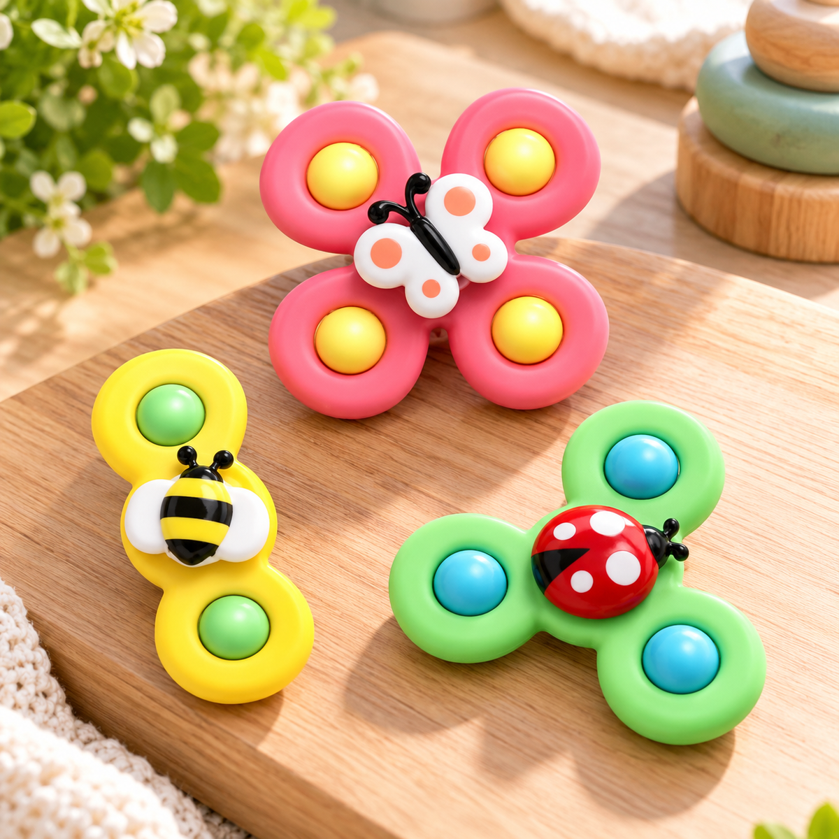 Suction Cup Bug Spinning Toy