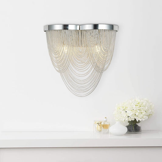 Tassel Wall Sconce Modern G9 Dual Light Fixture | Astero