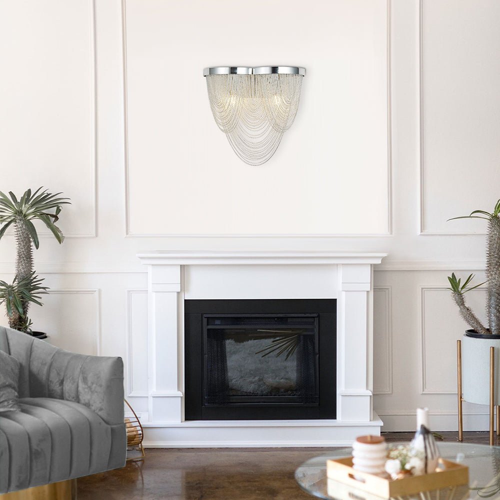 Tassel Wall Sconce Modern G9 Dual Light Fixture | Astero