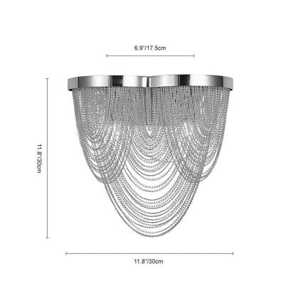 Tassel Wall Sconce Modern G9 Dual Light Fixture | Astero