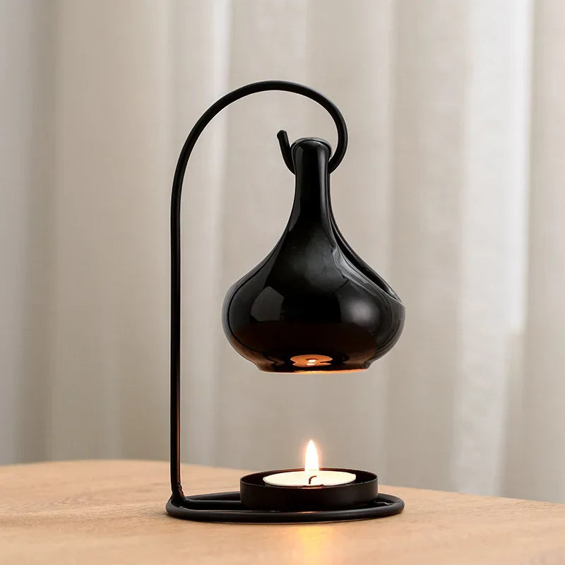 Tealight Essential Oil Burner with Hanging Ceramic Bowl