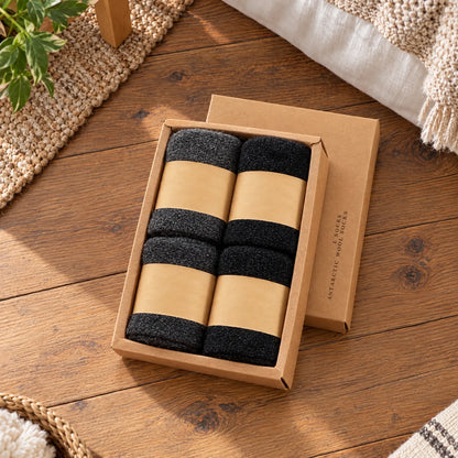 Thick Crew-Length Wool Blend Socks