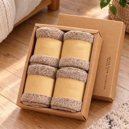 Thick Crew-Length Wool Blend Socks