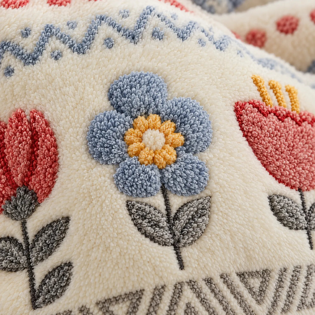 Thick Floral Winter Comforter with Reversible Design