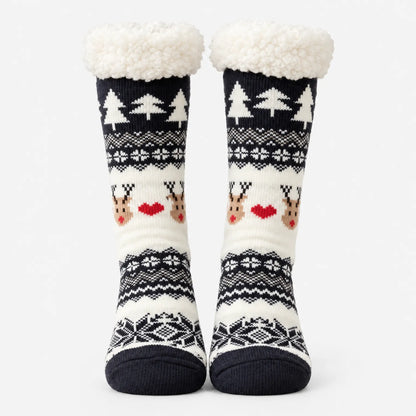 Thick Knit Winter Slipper Socks