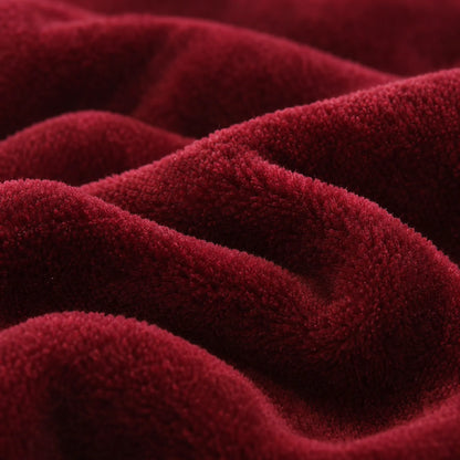 Thick Plush Comforter with Quilted Floral Design