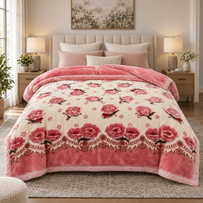 Thick Weighted Winter Comforter with Plush Design