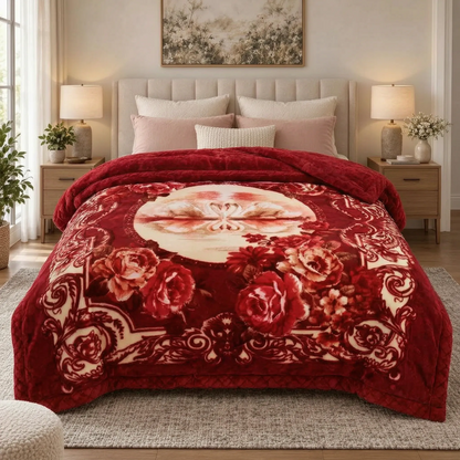Thick Weighted Winter Comforter with Plush Design