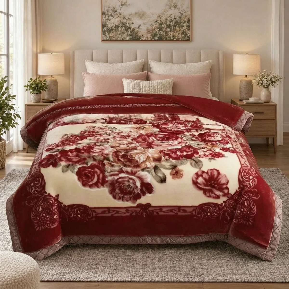 Thick Weighted Winter Comforter with Plush Design