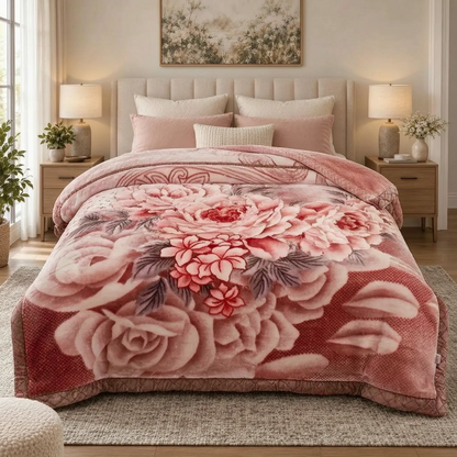 Thick Weighted Winter Comforter with Plush Design