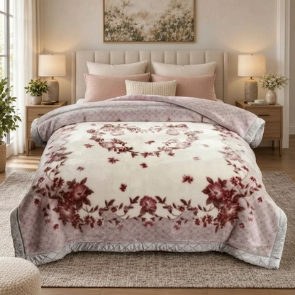 Thick Weighted Winter Comforter with Plush Design