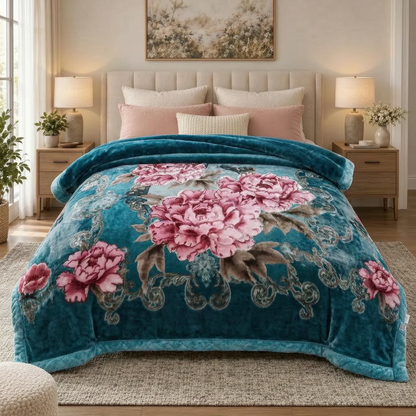 Thick Weighted Winter Comforter with Plush Design