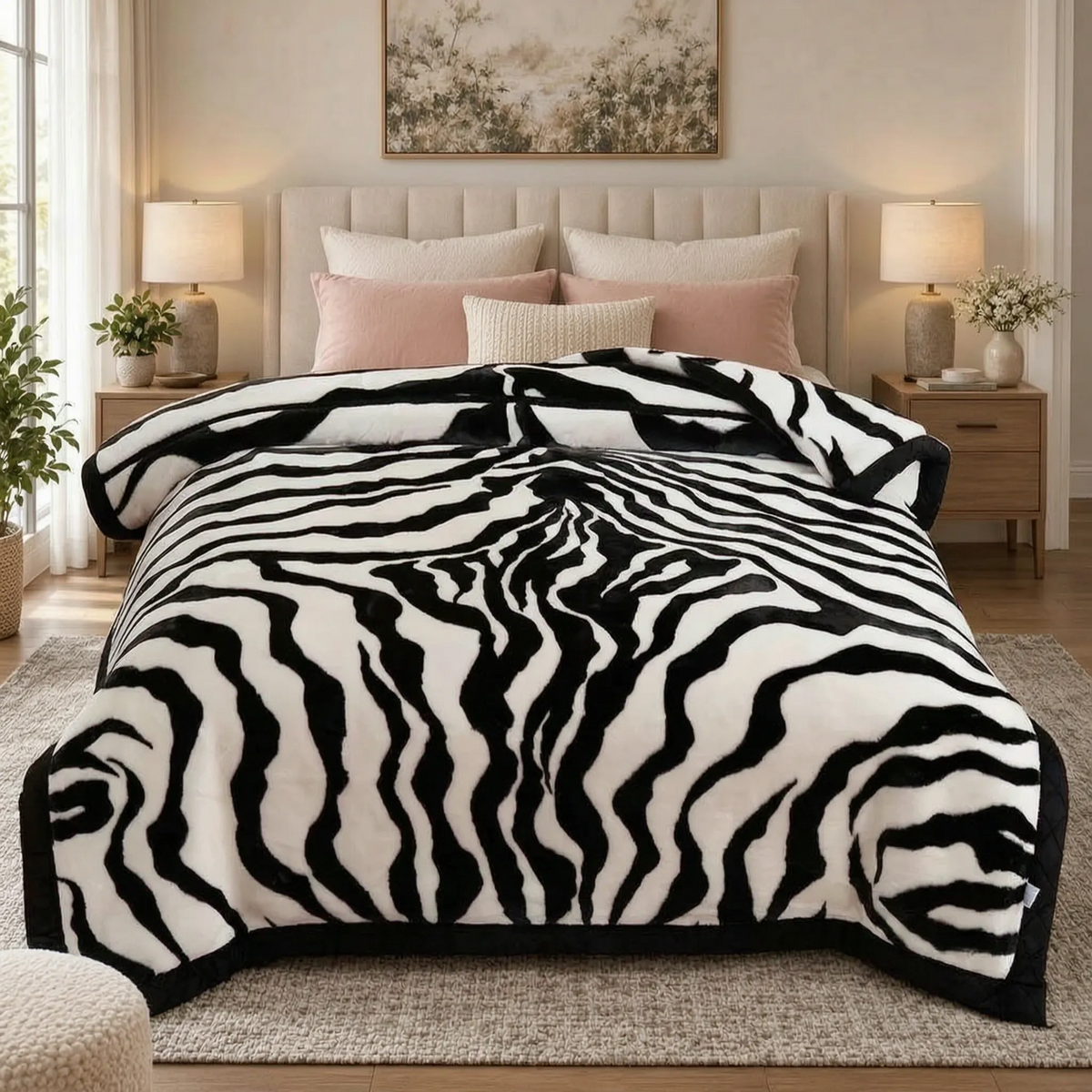 Thick Weighted Winter Comforter with Plush Design
