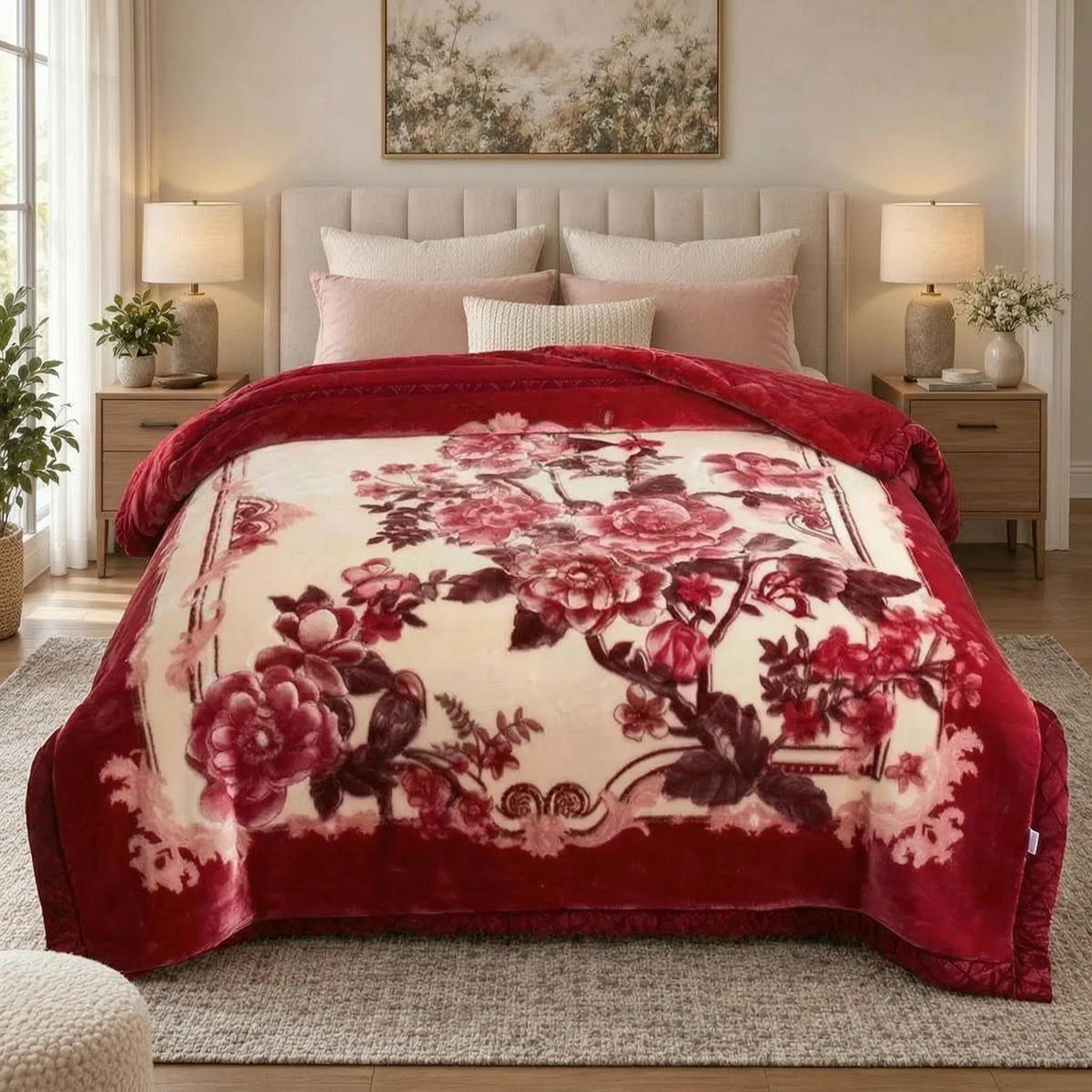 Thick Weighted Winter Comforter with Plush Design