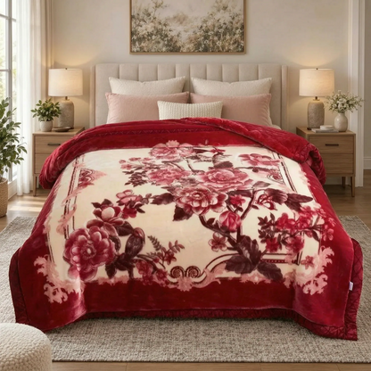 Thick Weighted Winter Comforter with Plush Design