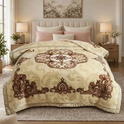 Thick Weighted Winter Comforter with Plush Design