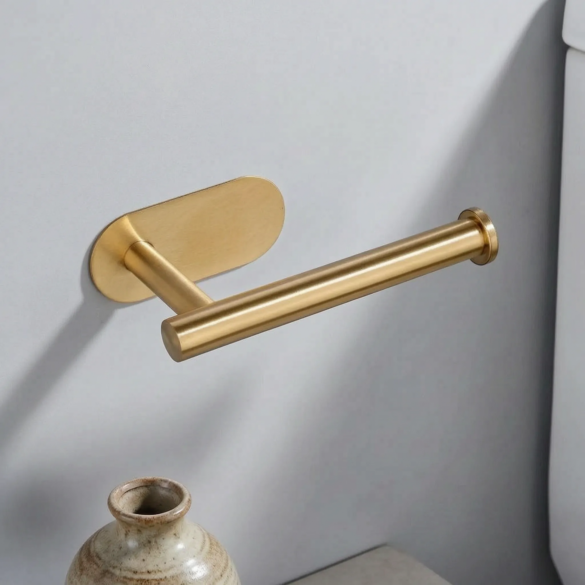 Toilet Paper Holder Wall Mounted Self Adhesive