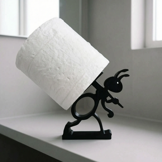 Toilet Paper Holder with Novelty Ant Design