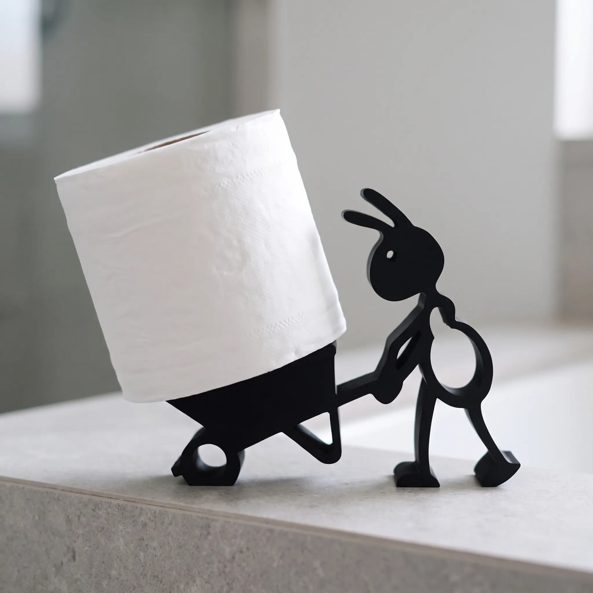 Toilet Paper Holder with Novelty Ant Design