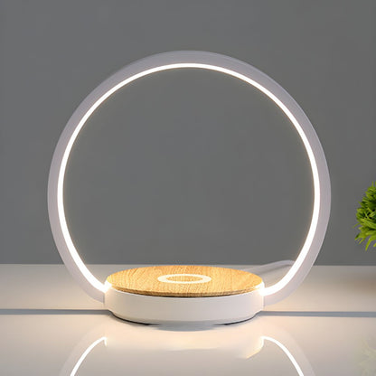 Touch Dimming Round Metal Table Lamp | Nuvess
