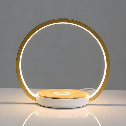 Touch Dimming Round Metal Table Lamp | Nuvess