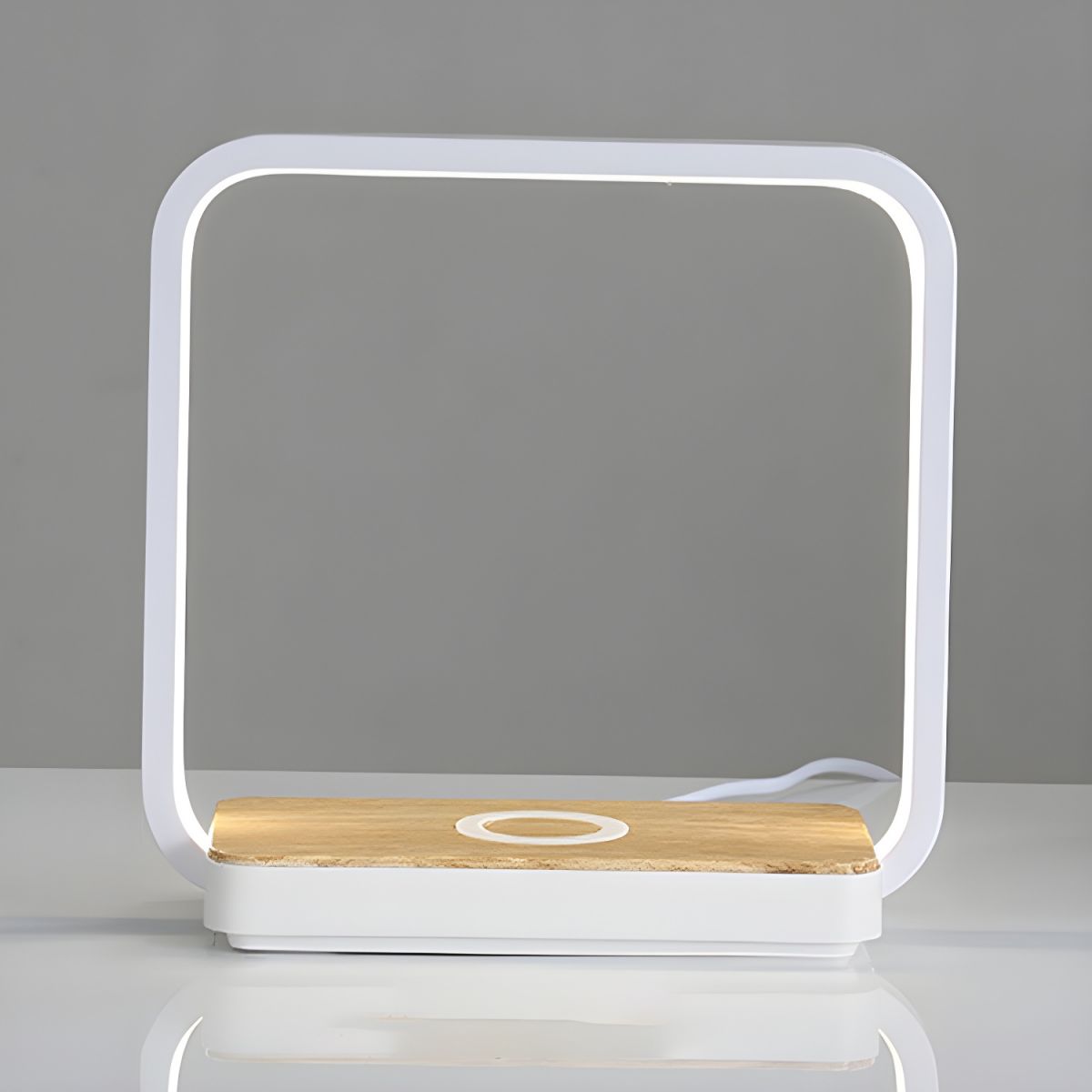 Touch Dimming Table Lamp with Square Flat Base | Liorra