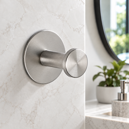 Towel Hooks with Self Adhesive Stainless Steel Drill Free Wall Mounts
