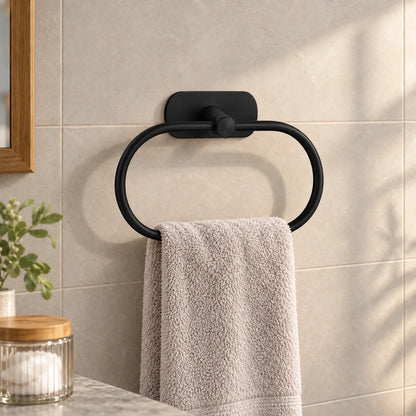Towel Ring with Self Adhesive Mount and 180 Degree Rotating Design