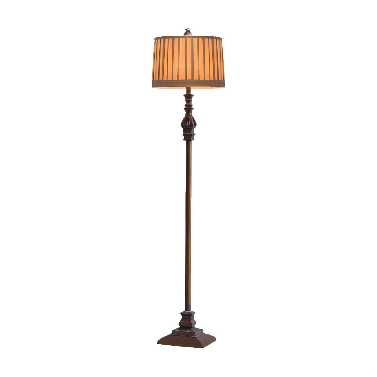 Traditional Resin Pedestal Floor Lamp Indoor Lighting | Tavrion